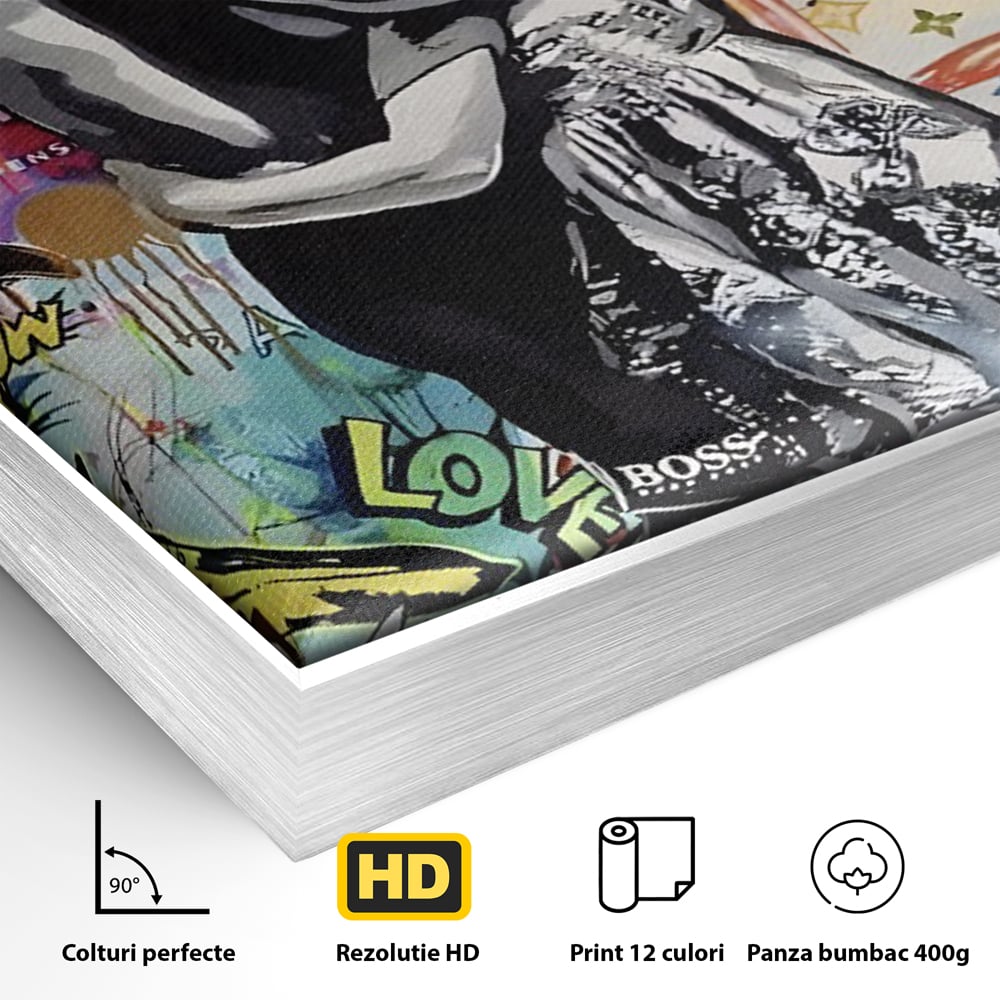 Tablou Canvas Premium LuxCanva® C1047, Brother's Love , Culori, Brothers, Endless Love, Living Room, Camera Copilului, Relaxare, Culori Vibrante