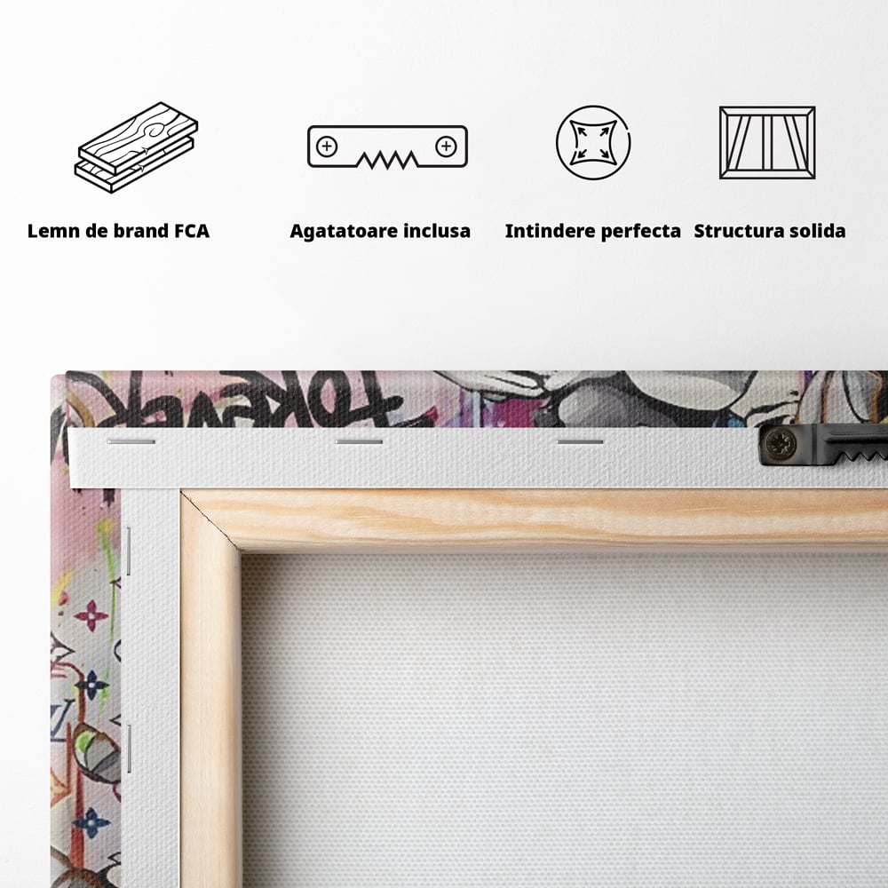 Tablou Canvas Premium LuxCanva® C1047, Brother's Love , Culori, Brothers, Endless Love, Living Room, Camera Copilului, Relaxare, Culori Vibrante