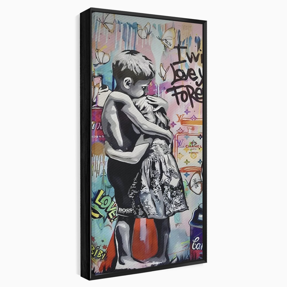 Tablou Canvas Premium LuxCanva® C1047, Brother's Love , Culori, Brothers, Endless Love, Living Room, Camera Copilului, Relaxare, Culori Vibrante