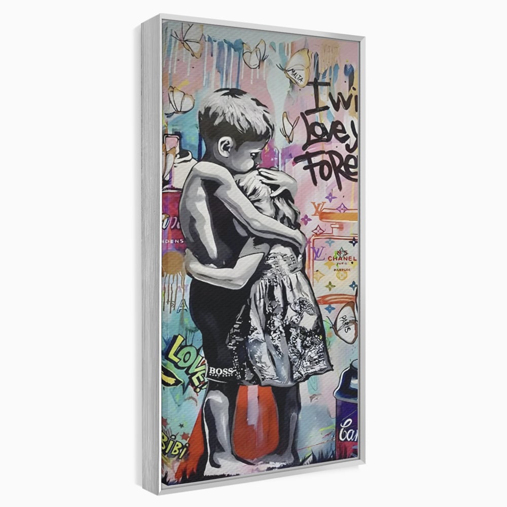 Tablou Canvas Premium LuxCanva® C1047, Brother's Love , Culori, Brothers, Endless Love, Living Room, Camera Copilului, Relaxare, Culori Vibrante