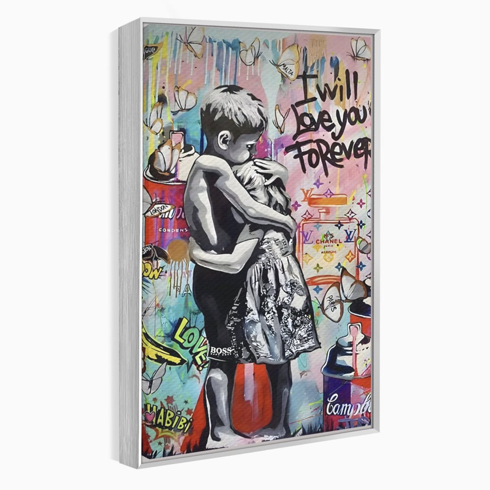 Tablou Canvas Premium LuxCanva® C1047, Brother's Love , Culori, Brothers, Endless Love, Living Room, Camera Copilului, Relaxare, Culori Vibrante
