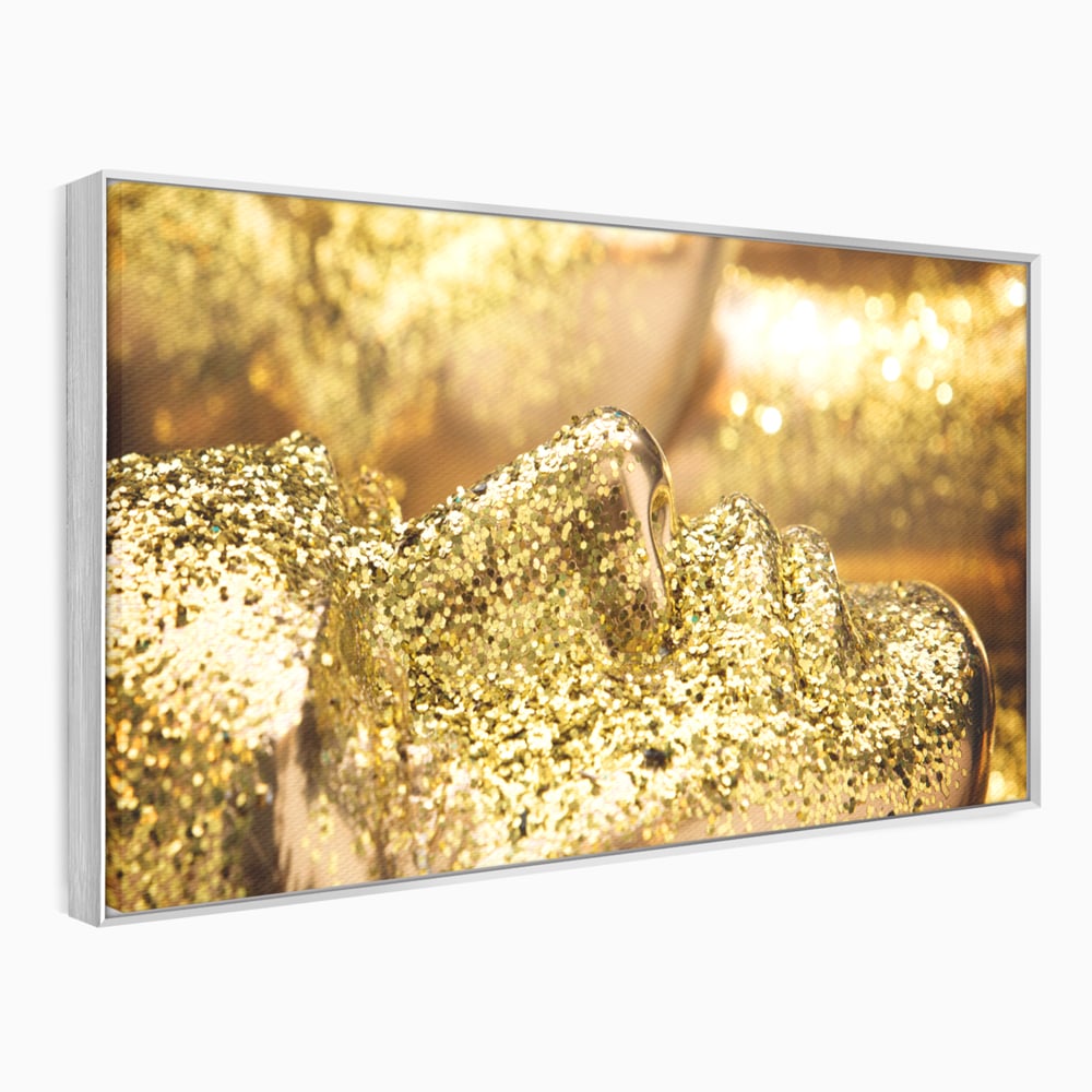 Tablou Canvas Premium LuxCanva® C1051, Golden Face , Culori, Gold, Face, Living Room, Bedroom, Relaxare, Culori Vibrante