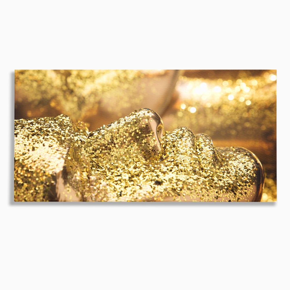 Tablou Canvas Premium LuxCanva® C1051, Golden Face , Culori, Gold, Face, Living Room, Bedroom, Relaxare, Culori Vibrante