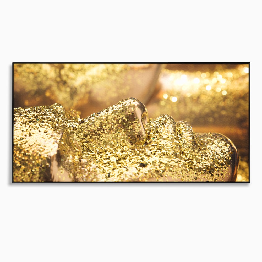 Tablou Canvas Premium LuxCanva® C1051, Golden Face , Culori, Gold, Face, Living Room, Bedroom, Relaxare, Culori Vibrante