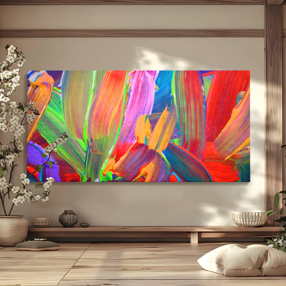 Tablou Canvas Premium LuxCanva® C1057, Abstract , Abstract, Camera Copilului, Living Room, Relaxare, Culori Vibrante