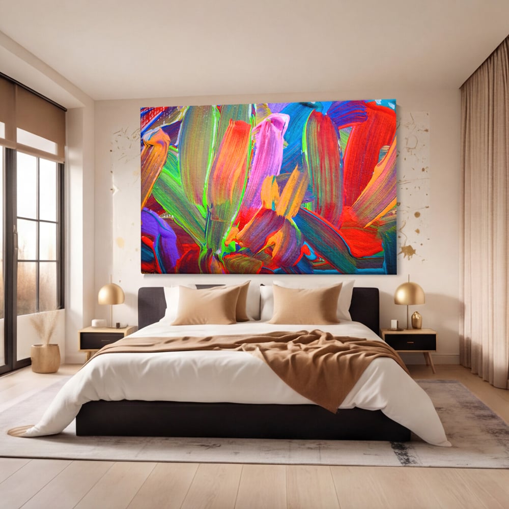 Tablou Canvas Premium LuxCanva® C1057, Abstract , Abstract, Camera Copilului, Living Room, Relaxare, Culori Vibrante