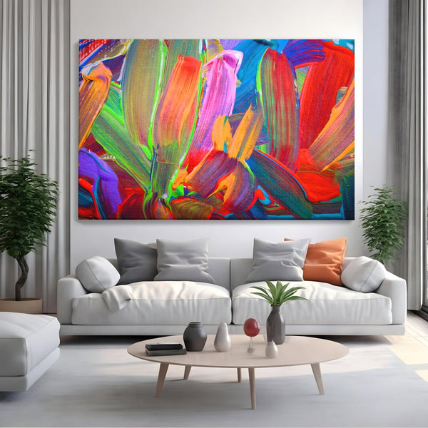 Tablou Canvas Premium LuxCanva® C1057, Abstract , Abstract, Camera Copilului, Living Room, Relaxare, Culori Vibrante