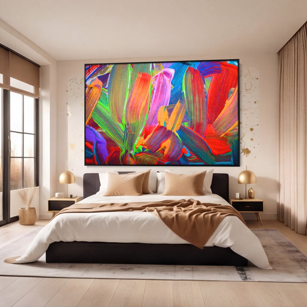 Tablou Canvas Premium LuxCanva® C1057, Abstract , Abstract, Camera Copilului, Living Room, Relaxare, Culori Vibrante