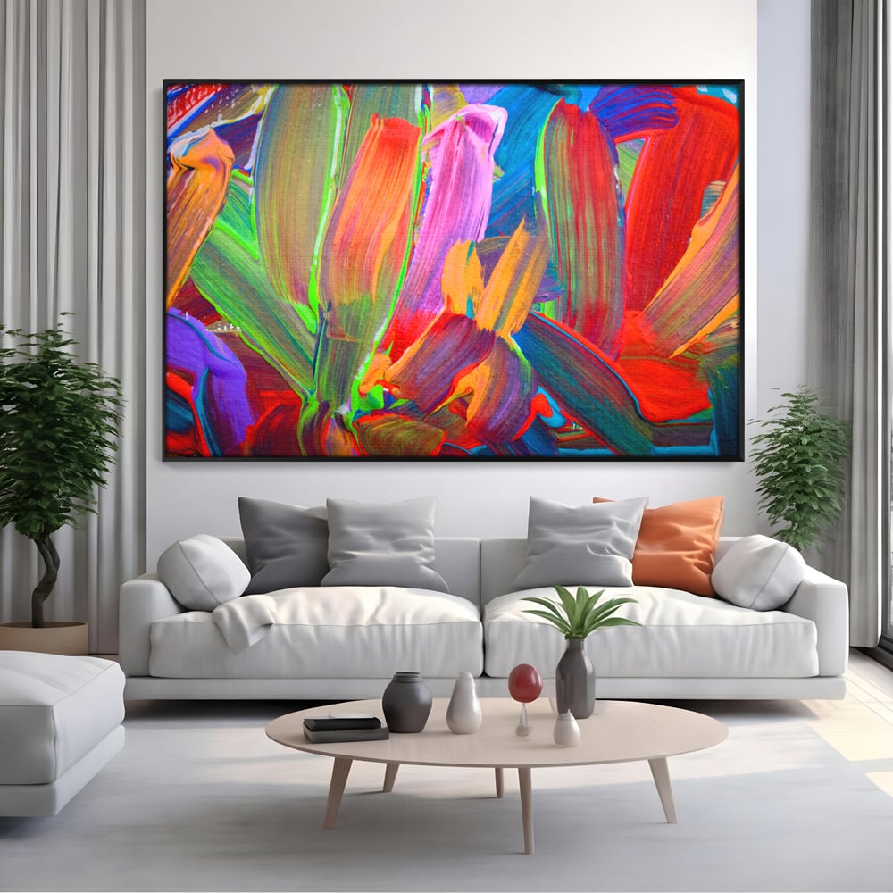 Tablou Canvas Premium LuxCanva® C1057, Abstract , Abstract, Camera Copilului, Living Room, Relaxare, Culori Vibrante