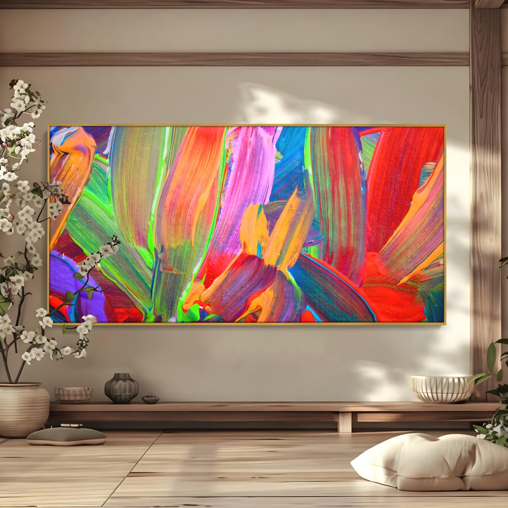 Tablou Canvas Premium LuxCanva® C1057, Abstract , Abstract, Camera Copilului, Living Room, Relaxare, Culori Vibrante