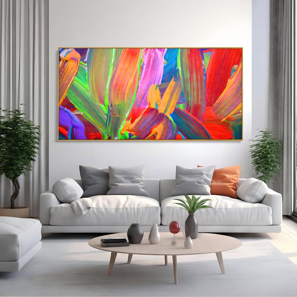 Tablou Canvas Premium LuxCanva® C1057, Abstract , Abstract, Camera Copilului, Living Room, Relaxare, Culori Vibrante