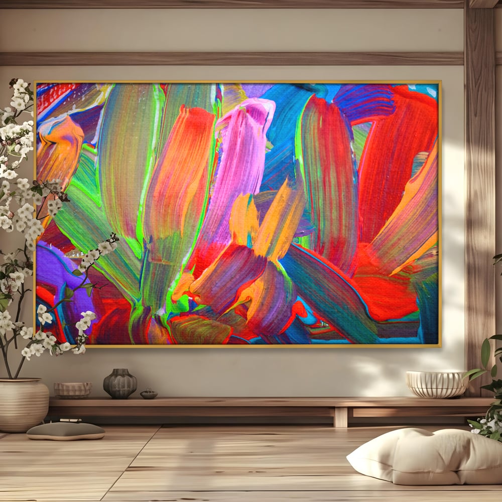 Tablou Canvas Premium LuxCanva® C1057, Abstract , Abstract, Camera Copilului, Living Room, Relaxare, Culori Vibrante