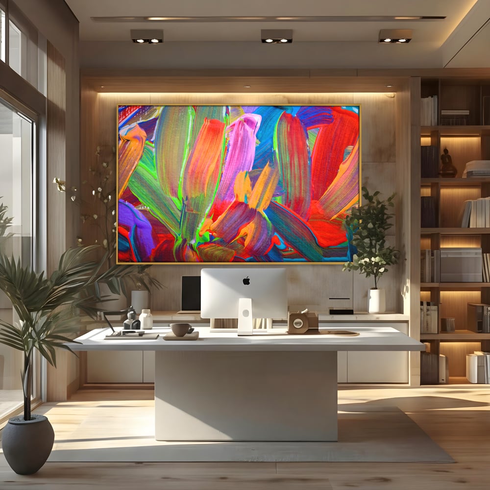 Tablou Canvas Premium LuxCanva® C1057, Abstract , Abstract, Camera Copilului, Living Room, Relaxare, Culori Vibrante