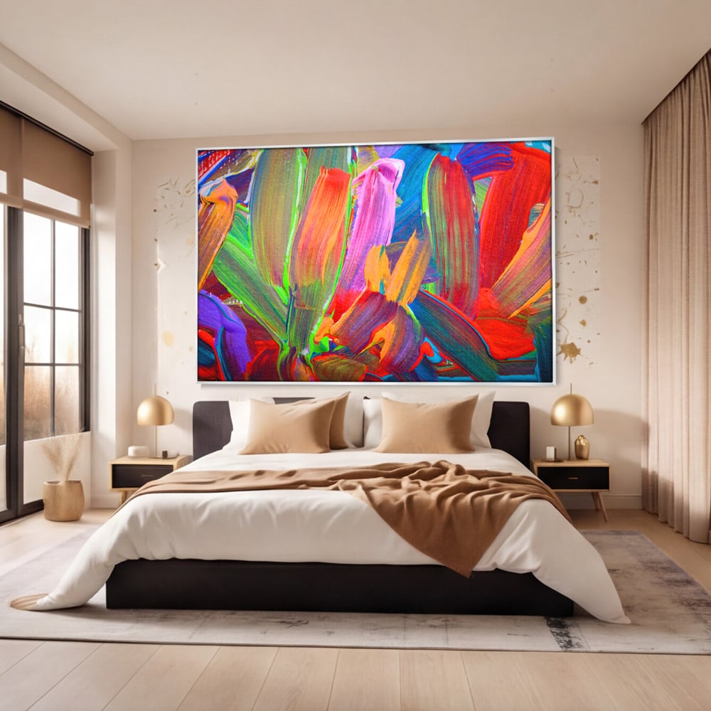 Tablou Canvas Premium LuxCanva® C1057, Abstract , Abstract, Camera Copilului, Living Room, Relaxare, Culori Vibrante