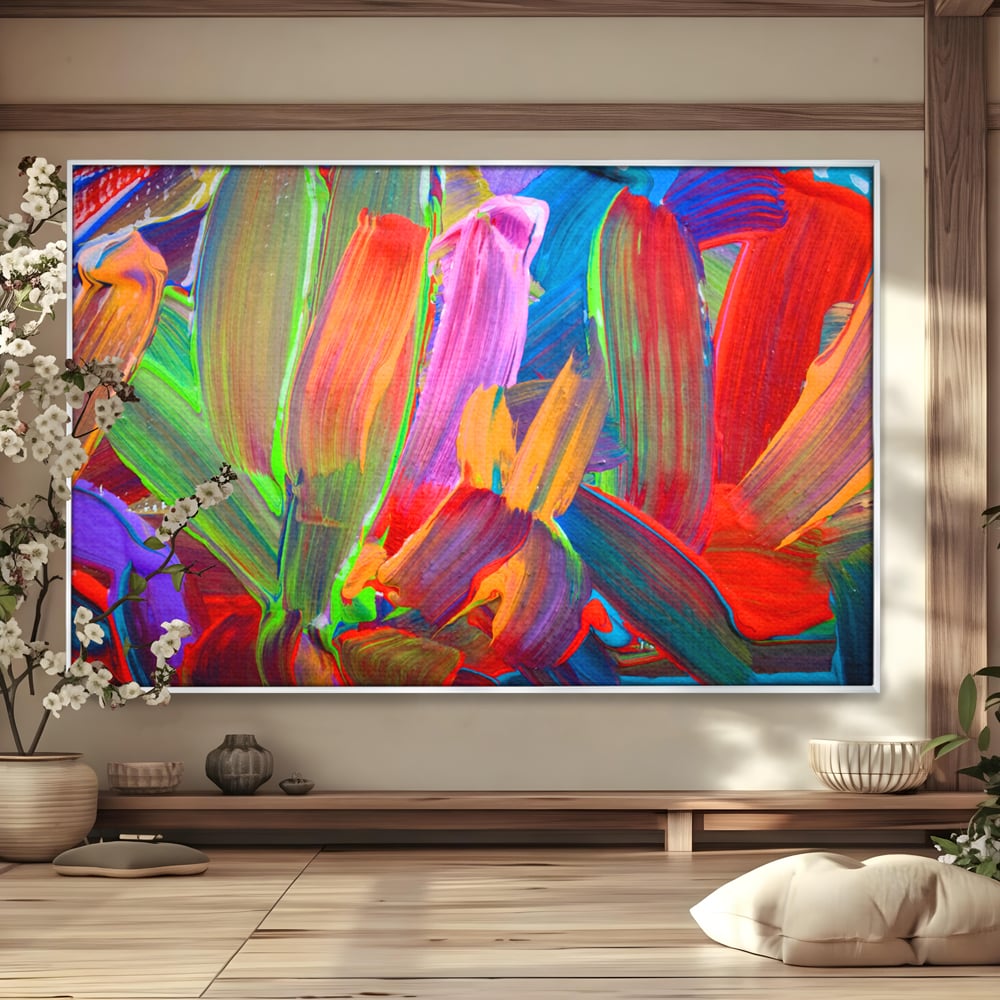 Tablou Canvas Premium LuxCanva® C1057, Abstract , Abstract, Camera Copilului, Living Room, Relaxare, Culori Vibrante