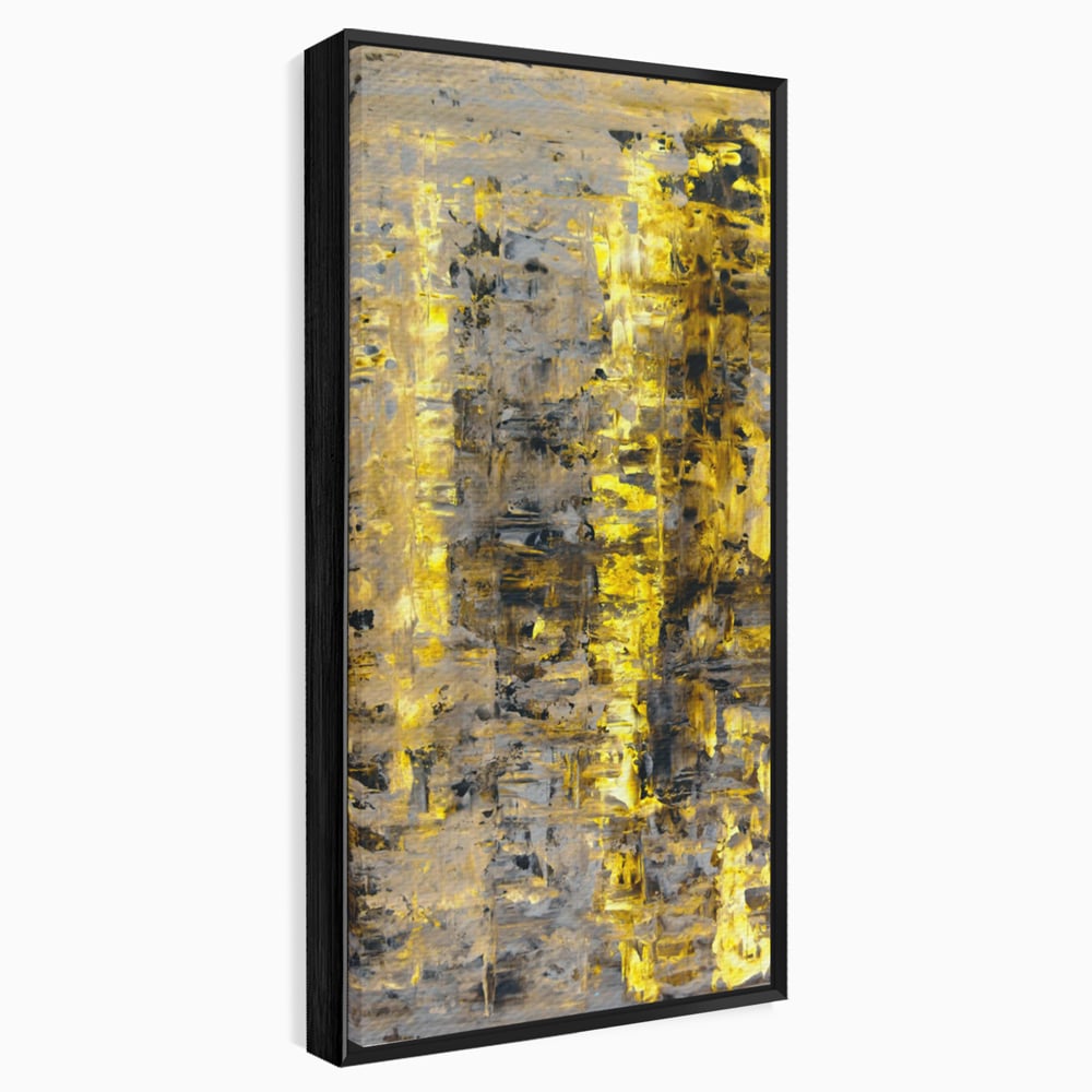 LuxCanva Premium Leinwand Wandkunst® C1058, Gold und Braun Malerei Abstrakt, Gold und Braun Malerei Abstrakt, Esszimmer, Wohnzimmer, entspannend, lebendige Farben
