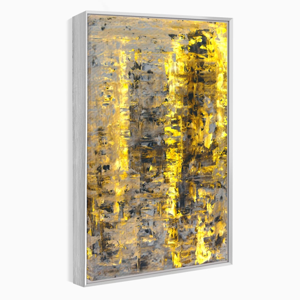 LuxCanva Premium Leinwand Wandkunst® C1058, Gold und Braun Malerei Abstrakt, Gold und Braun Malerei Abstrakt, Esszimmer, Wohnzimmer, entspannend, lebendige Farben