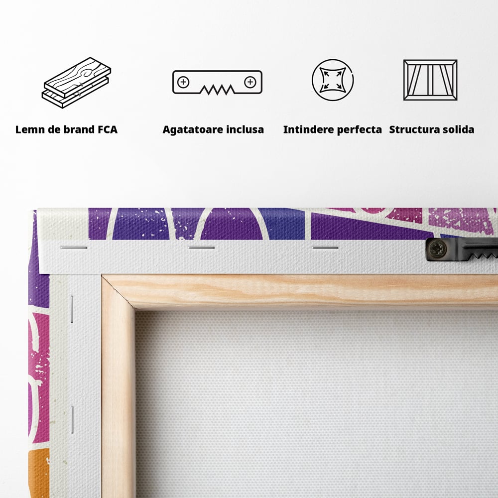 Tablou Canvas Premium LuxCanva® C1061, Dragostea Inseamna Tot , Mesaj, Dragoste, Living Room, Bedroom, Relaxare, Culori Vibrante