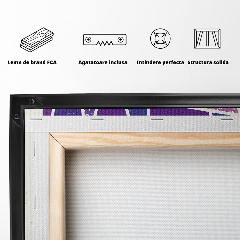 Tablou Canvas Premium LuxCanva® C1061, Dragostea Inseamna Tot , Mesaj, Dragoste, Living Room, Bedroom, Relaxare, Culori Vibrante