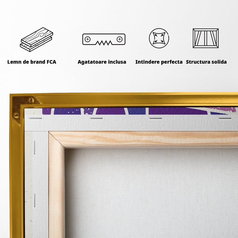 Tablou Canvas Premium LuxCanva® C1061, Dragostea Inseamna Tot , Mesaj, Dragoste, Living Room, Bedroom, Relaxare, Culori Vibrante