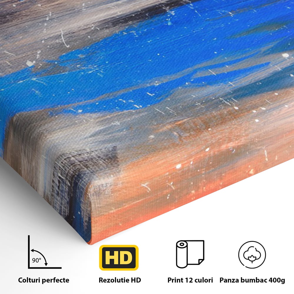 Tablou Canvas Premium LuxCanva® C1064, Pictura Abstracta , Abstract, Living Room, Office, Relaxare, Culori Vibrante
