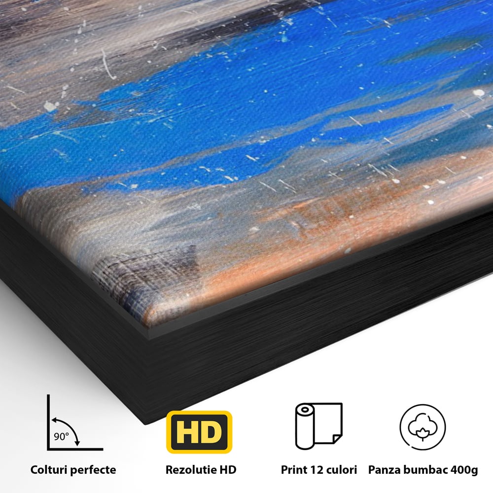 Tablou Canvas Premium LuxCanva® C1064, Pictura Abstracta , Abstract, Living Room, Office, Relaxare, Culori Vibrante