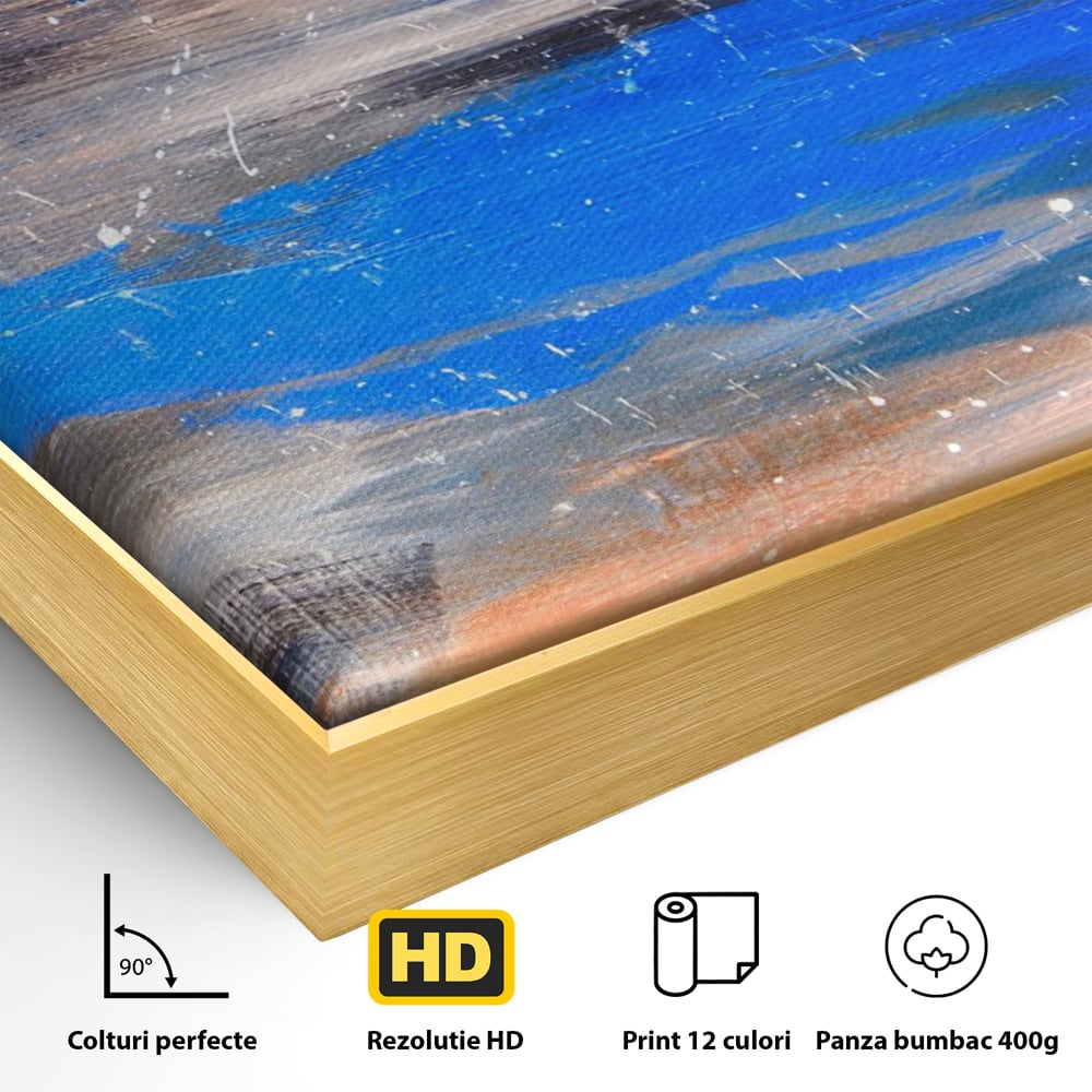Tablou Canvas Premium LuxCanva® C1064, Pictura Abstracta , Abstract, Living Room, Office, Relaxare, Culori Vibrante