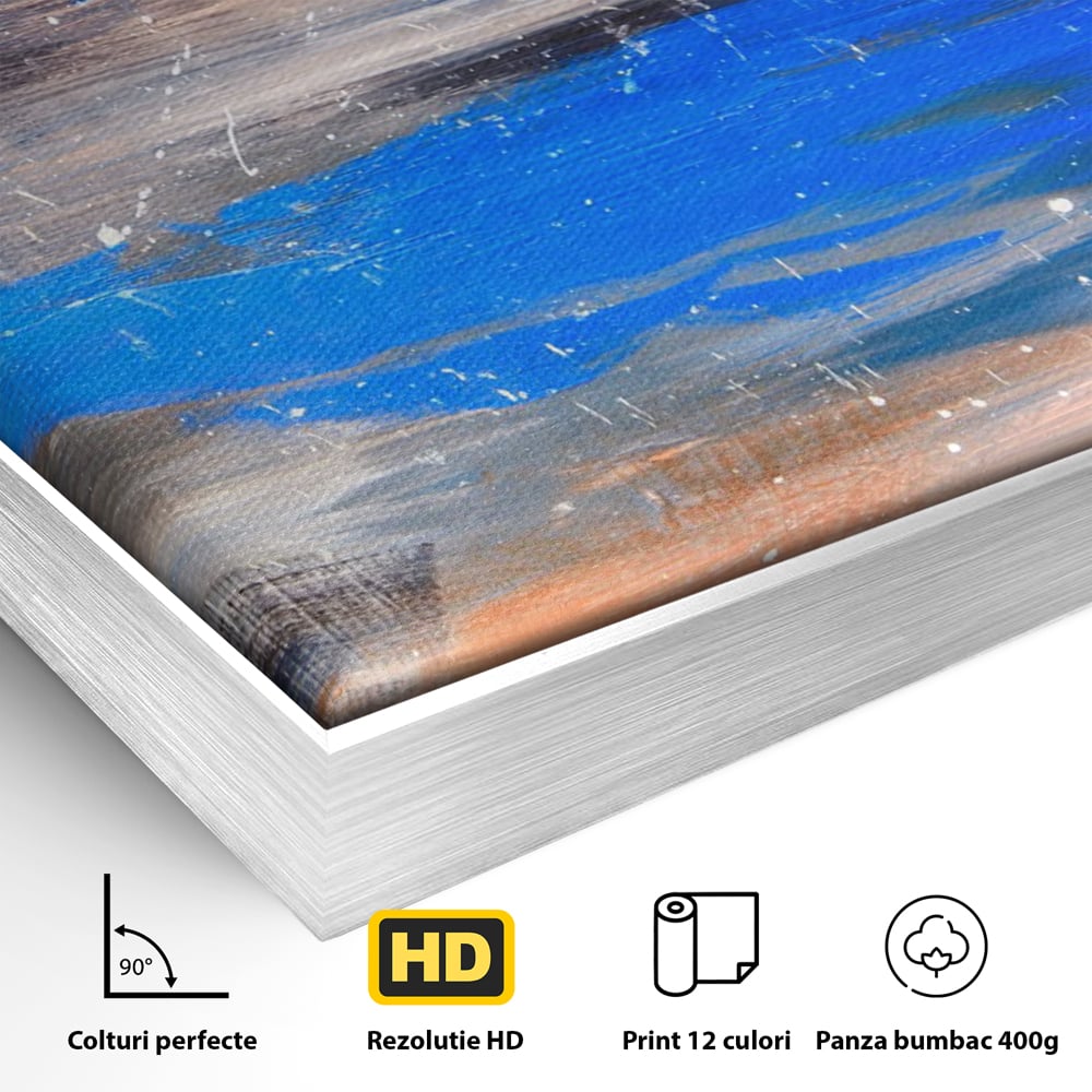 Tablou Canvas Premium LuxCanva® C1064, Pictura Abstracta , Abstract, Living Room, Office, Relaxare, Culori Vibrante
