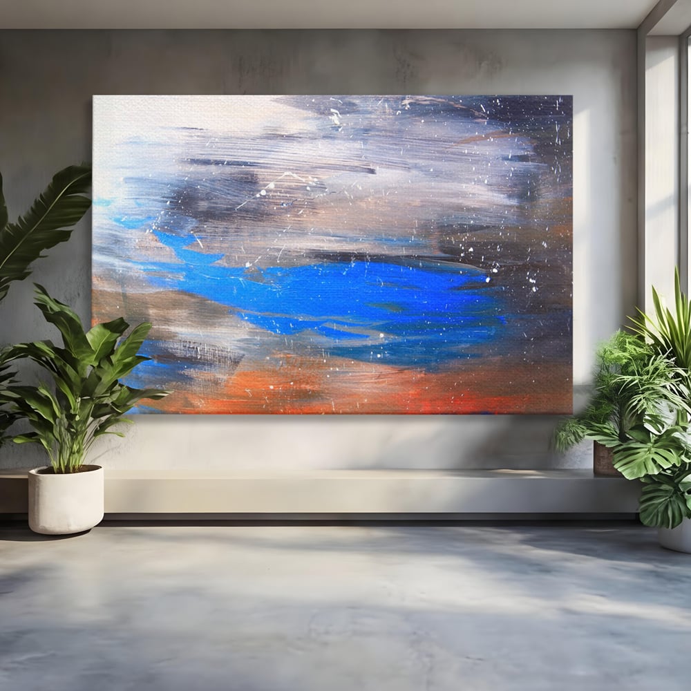 Tablou Canvas Premium LuxCanva® C1064, Pictura Abstracta , Abstract, Living Room, Office, Relaxare, Culori Vibrante