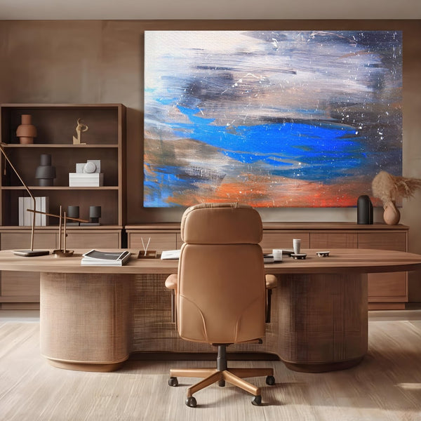 Tablou Canvas Premium LuxCanva® C1064, Pictura Abstracta , Abstract, Living Room, Office, Relaxare, Culori Vibrante