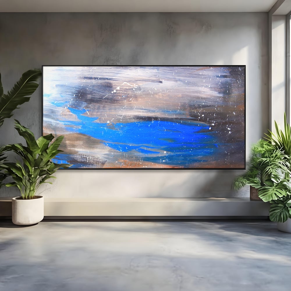 Tablou Canvas Premium LuxCanva® C1064, Pictura Abstracta , Abstract, Living Room, Office, Relaxare, Culori Vibrante