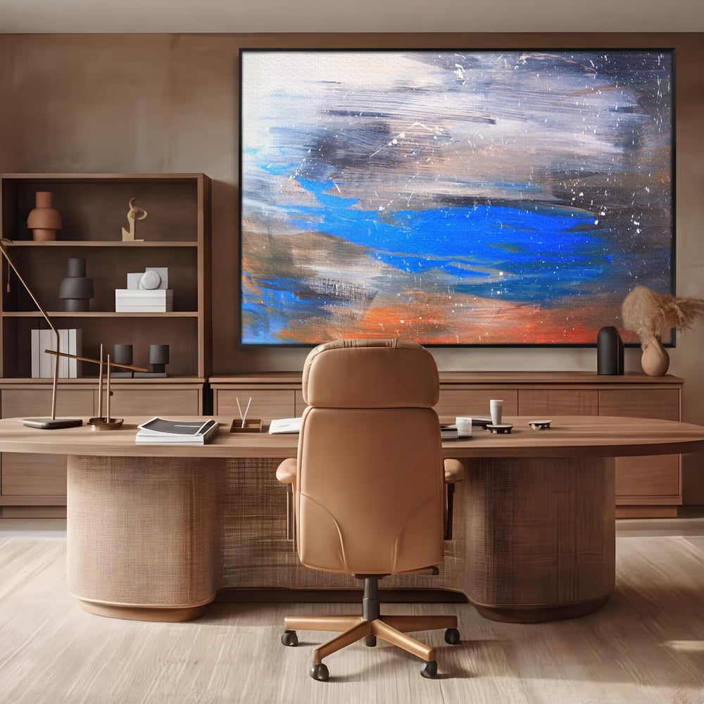 Tablou Canvas Premium LuxCanva® C1064, Pictura Abstracta , Abstract, Living Room, Office, Relaxare, Culori Vibrante