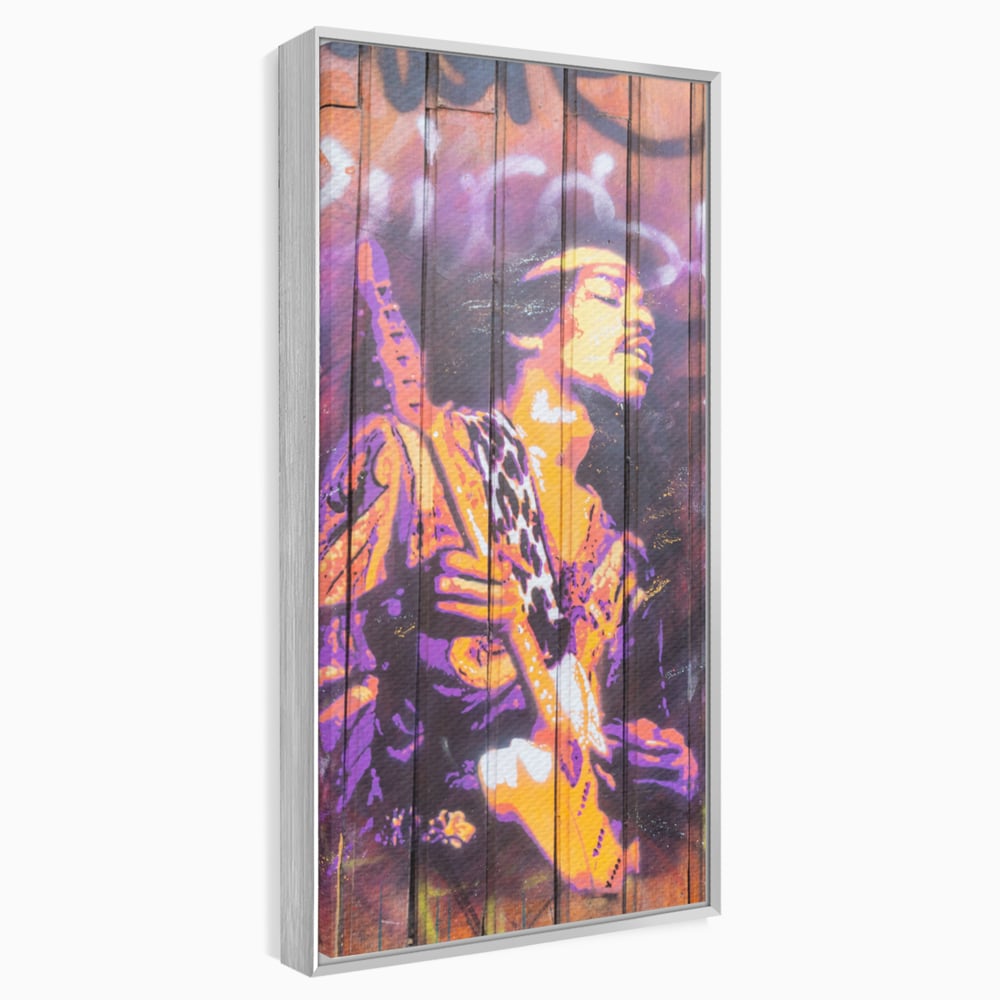 Tablou Canvas Premium, LuxCanva® C1065, Jimi Hendrix, Artist, Chitara, Muzician, Living Room, Office, Relaxare, Culori Vibrante
