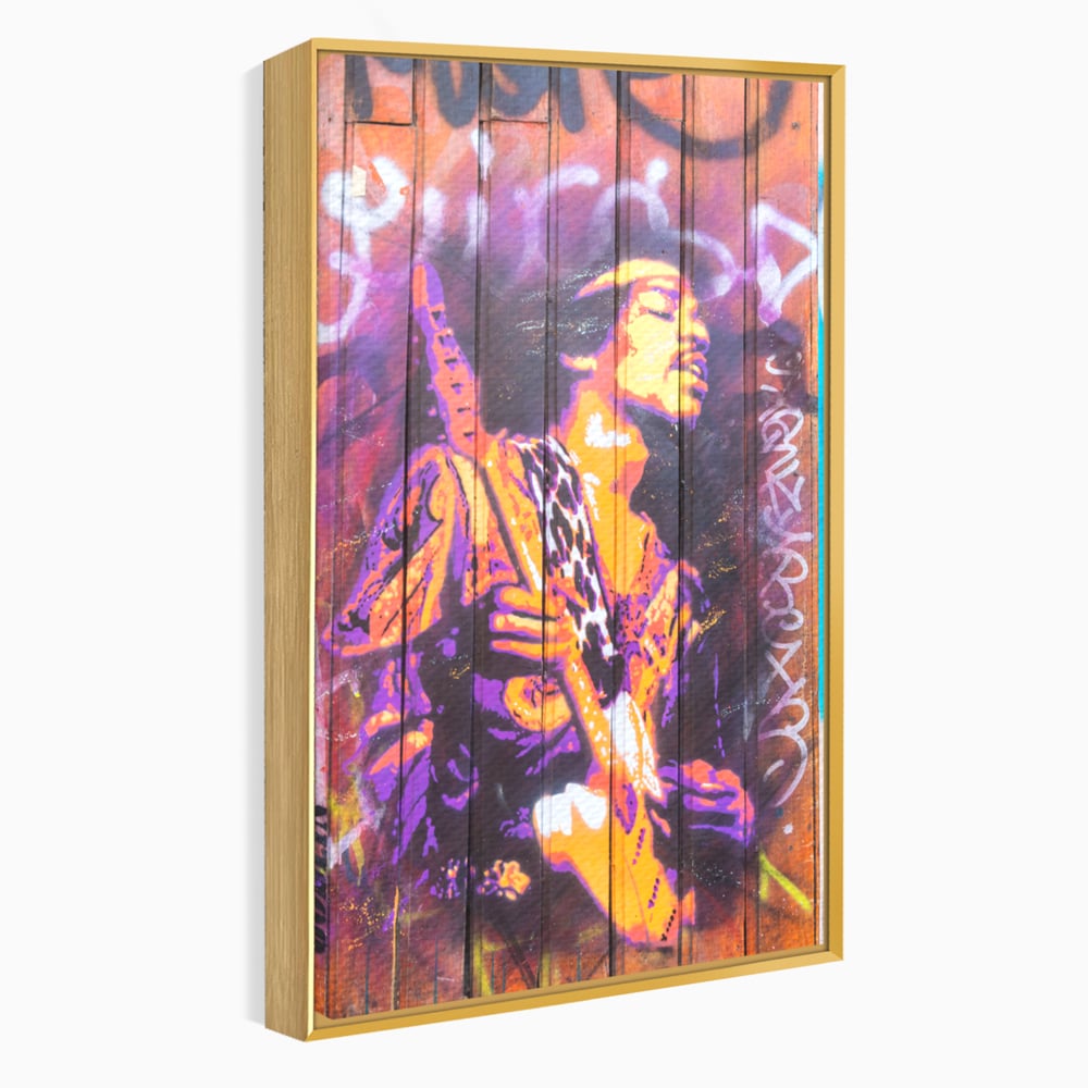 Tablou Canvas Premium, LuxCanva® C1065, Jimi Hendrix, Artist, Chitara, Muzician, Living Room, Office, Relaxare, Culori Vibrante
