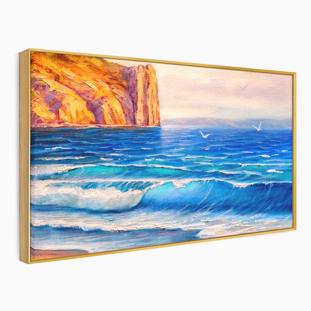 Tablou Canvas Premium, LuxCanva® C1066, Vara La Malul Marii, Vara, Plaja, Soare, Living Room, Office, Relaxare, Culori Vibrante