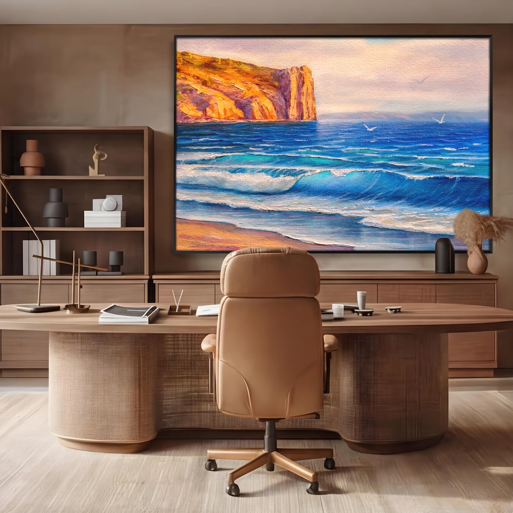 Tablou Canvas Premium, LuxCanva® C1066, Vara La Malul Marii, Vara, Plaja, Soare, Living Room, Office, Relaxare, Culori Vibrante