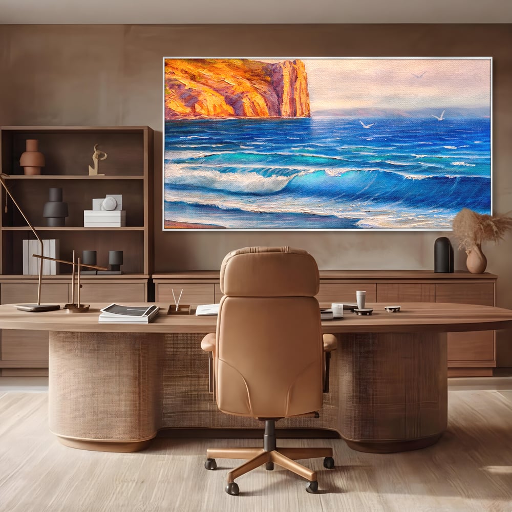 Tablou Canvas Premium, LuxCanva® C1066, Vara La Malul Marii, Vara, Plaja, Soare, Living Room, Office, Relaxare, Culori Vibrante