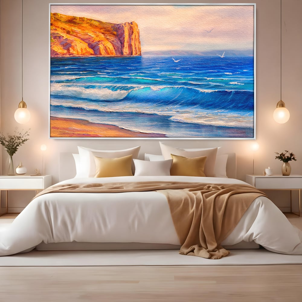 Tablou Canvas Premium, LuxCanva® C1066, Vara La Malul Marii, Vara, Plaja, Soare, Living Room, Office, Relaxare, Culori Vibrante