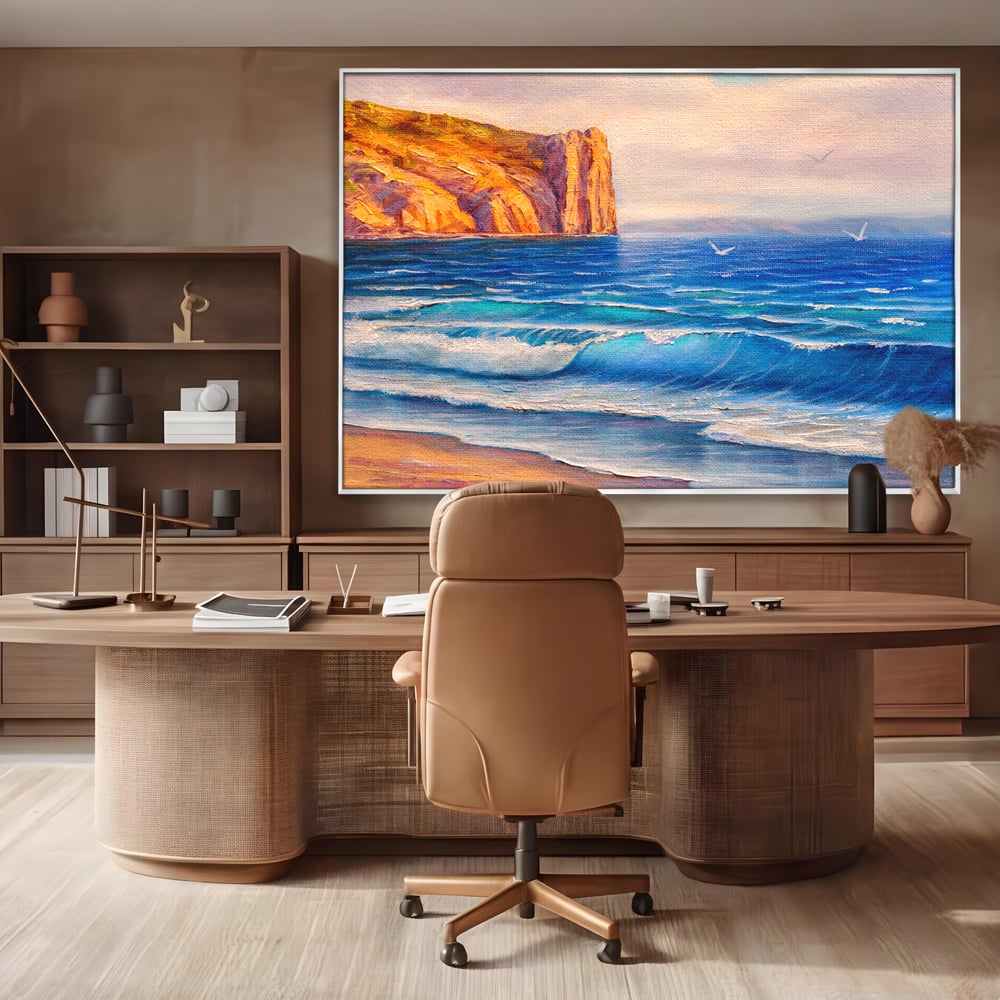Tablou Canvas Premium, LuxCanva® C1066, Vara La Malul Marii, Vara, Plaja, Soare, Living Room, Office, Relaxare, Culori Vibrante