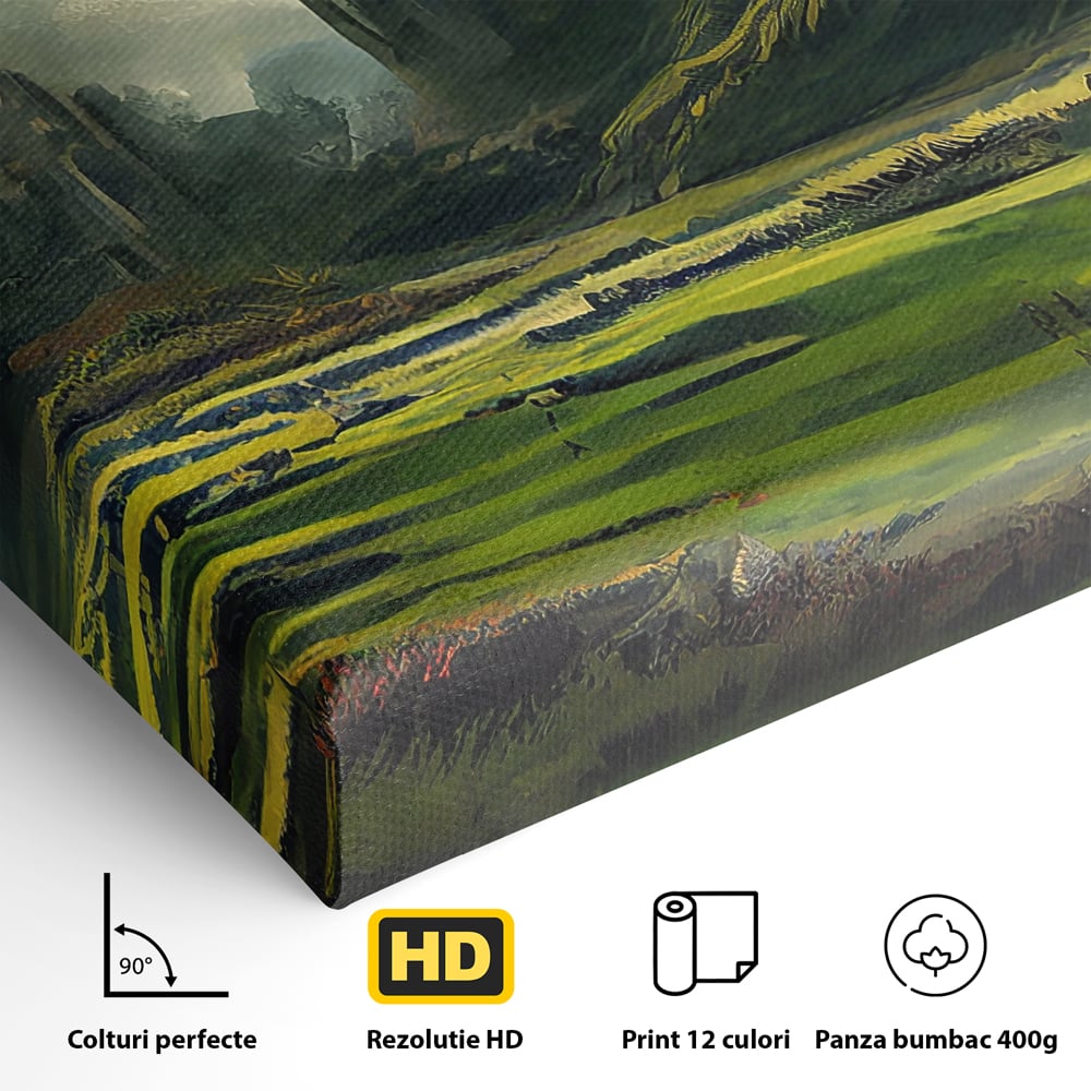 Tablou Canvas Premium LuxCanva® C1070, Cetate Din Antichitate , Cetate, Antichitate, Living Room, Office, Relaxare, Culori Vibrante