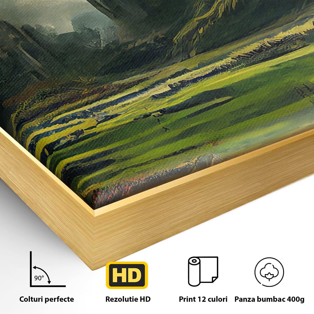 Tablou Canvas Premium LuxCanva® C1070, Cetate Din Antichitate , Cetate, Antichitate, Living Room, Office, Relaxare, Culori Vibrante