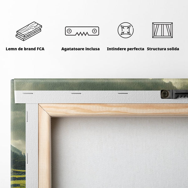 Tablou Canvas Premium LuxCanva® C1070, Cetate Din Antichitate , Cetate, Antichitate, Living Room, Office, Relaxare, Culori Vibrante