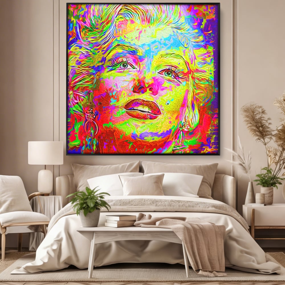 Tablou Canvas Premium LuxCanva® C1071, Beatiful Marilyn Monroe , Diva, Beauty, Marilyn, Living Room, Office, Relaxare, Culori Vibrante