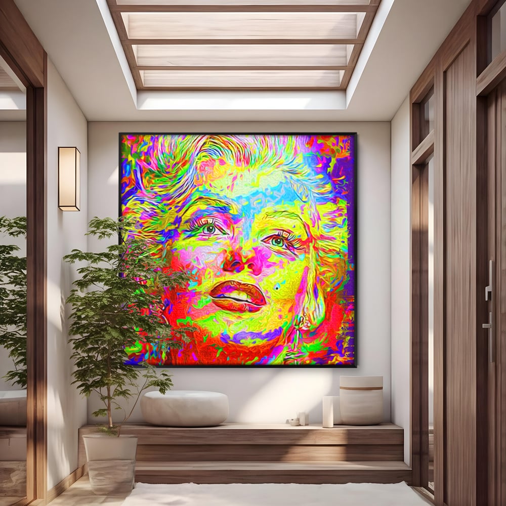 Tablou Canvas Premium LuxCanva® C1071, Beatiful Marilyn Monroe , Diva, Beauty, Marilyn, Living Room, Office, Relaxare, Culori Vibrante