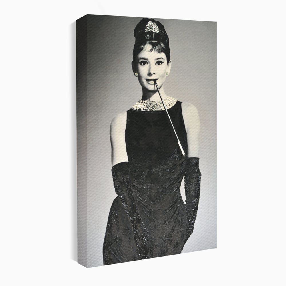 Tablou Canvas Premium LuxCanva® C1072, Beatiful Audrey Hepburn , Diva, Beauty, Audrey Hepburn, Living Room, Office, Relaxare, Culori Vibrante
