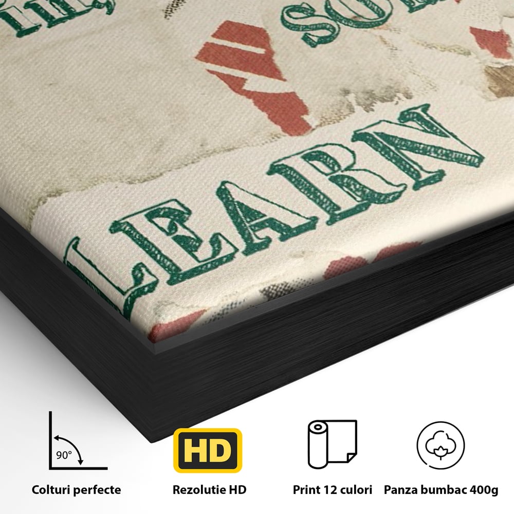 Tablou Canvas Premium LuxCanva® C1075, Mesaj Motivational , Mesaj, Motivatie, Living Room, Office, Relaxare, Culori Vibrante