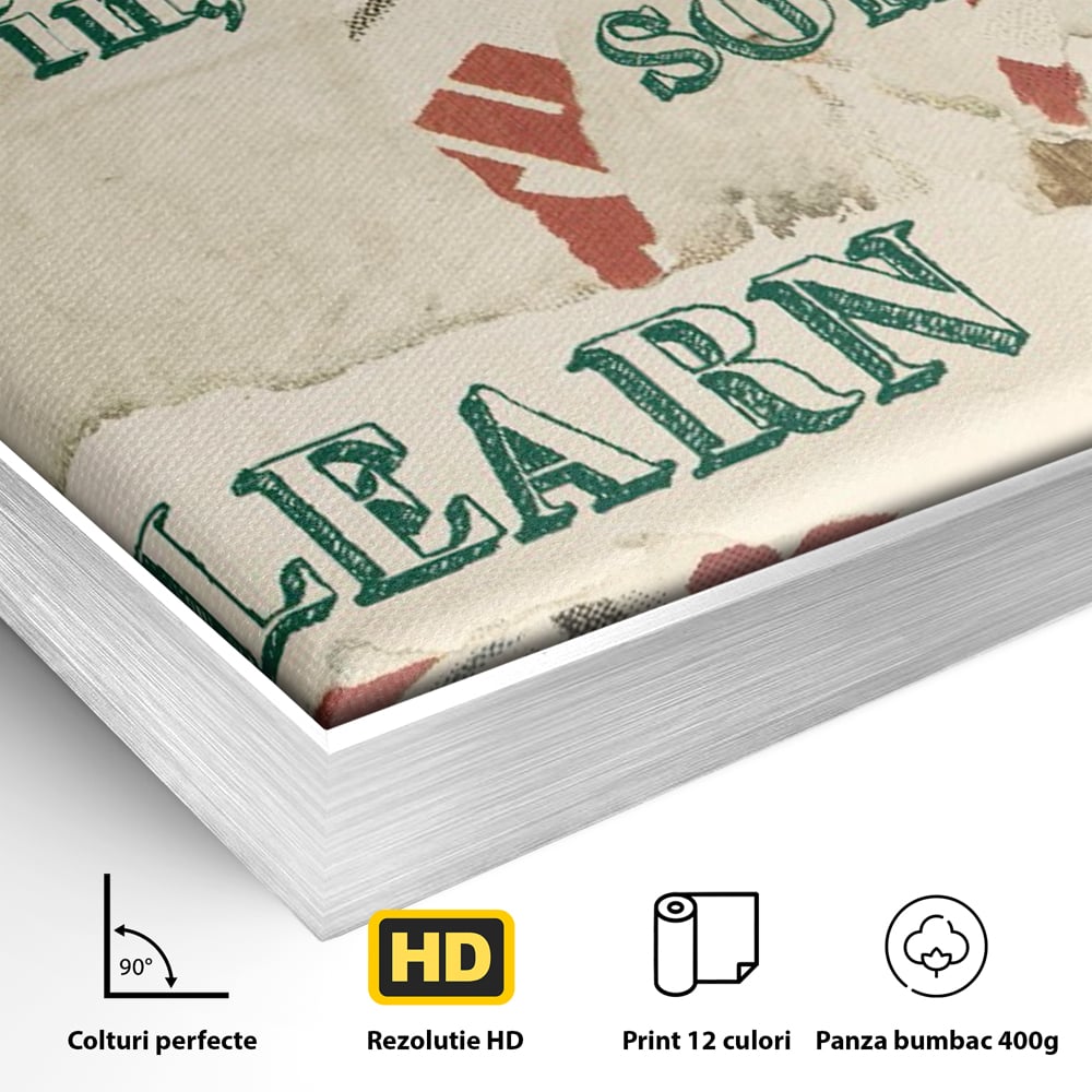 Tablou Canvas Premium LuxCanva® C1075, Mesaj Motivational , Mesaj, Motivatie, Living Room, Office, Relaxare, Culori Vibrante