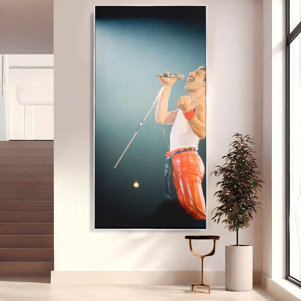 Tablou Canvas Premium LuxCanva® C1076, Freddie Mercury , Cantaret, Legenda, Freddie, Living Room, Office, Relaxare, Culori Vibrante