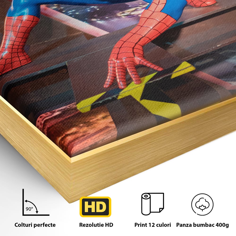 Tablou Canvas Premium, LuxCanva® C1077, Amazing Spider Man, Spider Man, Hero, Fantasy, Camera Copilului, Game Room, Relaxare, Culori Vibrante