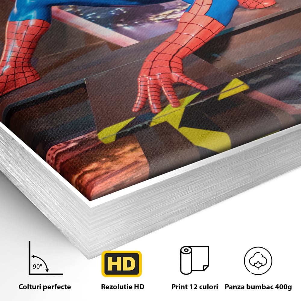 Tablou Canvas Premium, LuxCanva® C1077, Amazing Spider Man, Spider Man, Hero, Fantasy, Camera Copilului, Game Room, Relaxare, Culori Vibrante